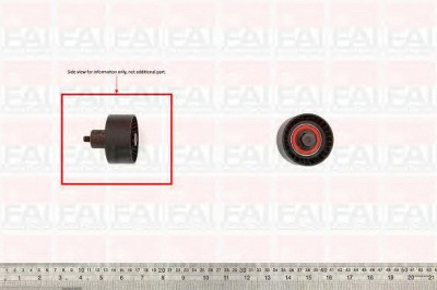 FAI AUTOPARTS t9348 -  Паразитный / Ведущий ролик, зубчатый ремень